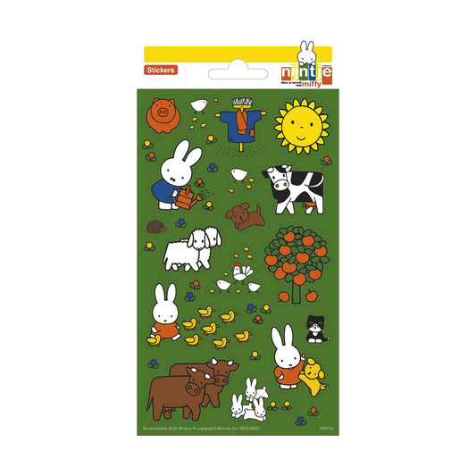 Bambolino Miffy sticker pack. farm