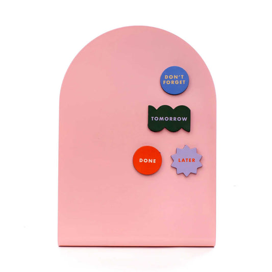 Kikkerland Inkerie Magnetic Memo Board. pink