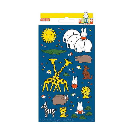 Bambolino Miffy sticker pack. zoo